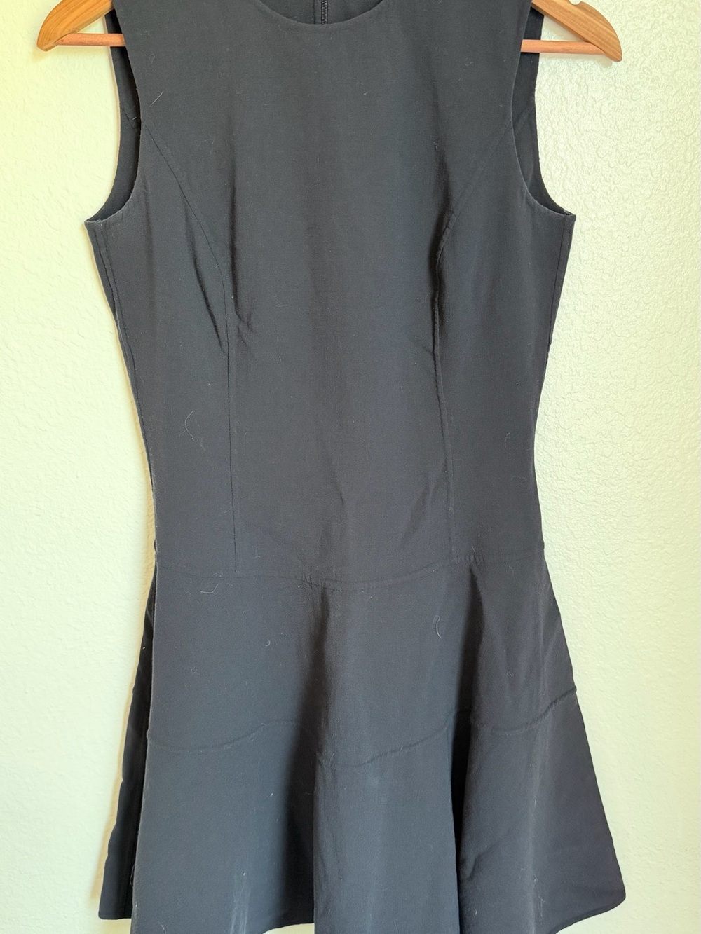 Michael Kors Black Sleeveless Fit-and-Flare Mini Dress Size 8